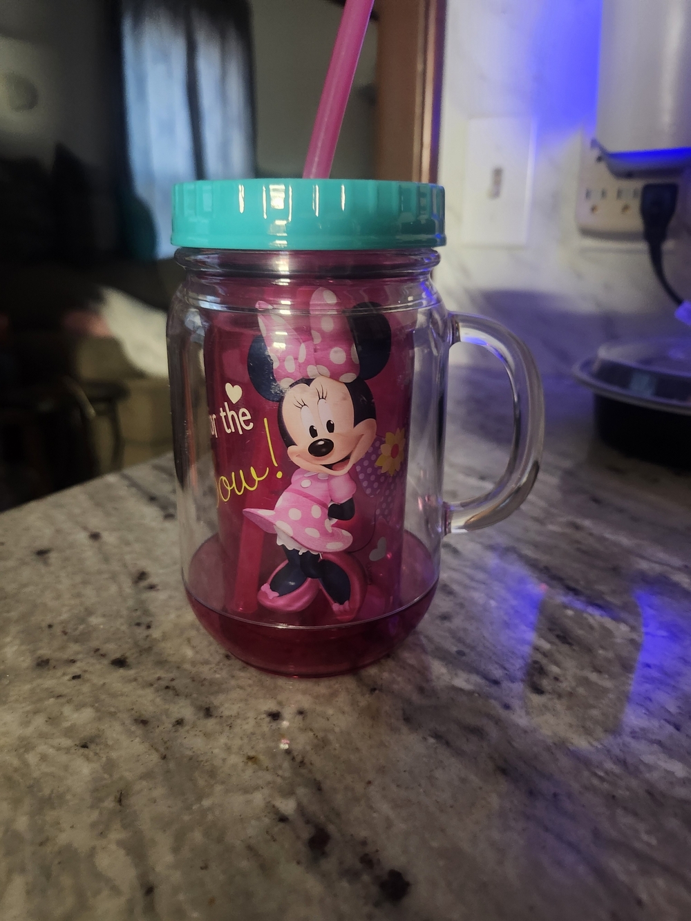 Disney Minnie Mouse & Daisy Duck Mason Jar Tumbler